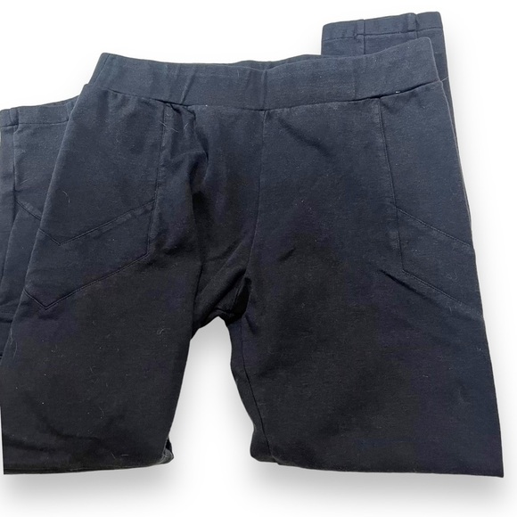 Allsaints Ridley Black Leggings Size 8 Moto Stretchy Rock. - Picture 4 of 8